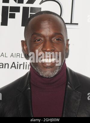 **fFILE PHOTO** Michael K. Williams Found Dead In His Brooklyn apartment. NEW YORK, NY - OCTOBER 8: Michael K. Williams attends the '12 Years A Slave' premiere during the 51st New York Film Festival at Alice Tully Hall at Lincoln Center in New York City on Oct 8, 2013.Credit: John Palmer/MediaPunch Stock Photo