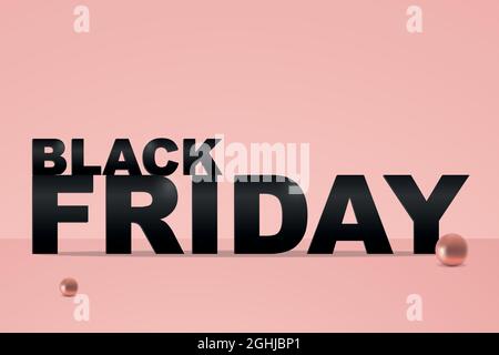 Black Friday. Vector illustration with copy space Stock Vector