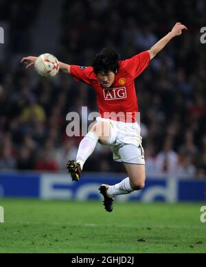 Ji Sung Park of Manchester United during the UEFA Champions League match at London. Stock Photo