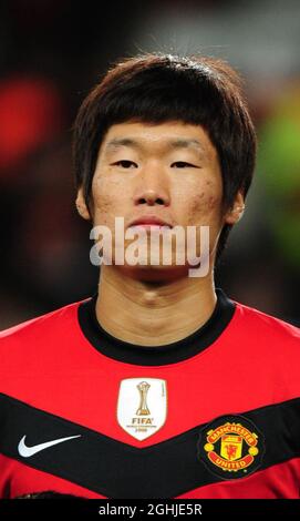 Park Ji Sung of Manchester United during the UEFA Champions League Group B match between Manchester United v Besiktas at Old Trafford, Manchester. Stock Photo