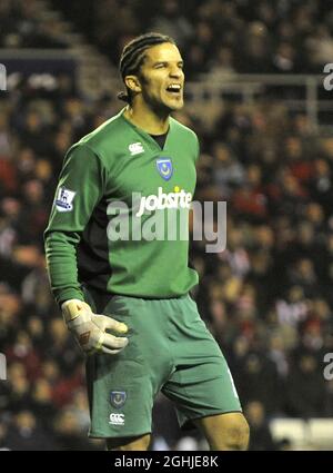Portsmouth's David James during Barclays Premier League match between Sunderland and Portsmouth at Stadium of Light, Sunderland. Stock Photo