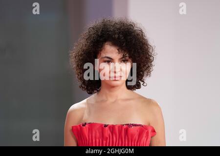 VENICE, ITALY - SEPTEMBER 06, 2021: Federica Torchetti attends the red carpet of the movie 'La Scuola Cattolica' during the 78th Venice International Film Festival Credits: Luigi de Pompeis / Alamy live news Stock Photo