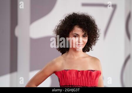 VENICE, ITALY - SEPTEMBER 06, 2021: Federica Torchetti attends the red carpet of the movie 'La Scuola Cattolica' during the 78th Venice International Film Festival Credits: Luigi de Pompeis / Alamy live news Stock Photo