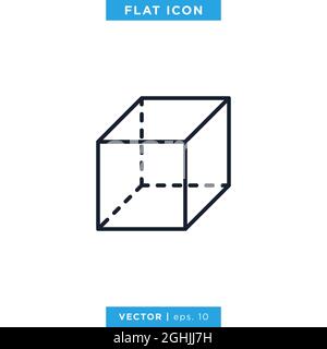 Cube Icon Vector Stock Illustration Design Template. Vector eps 10. Stock Vector