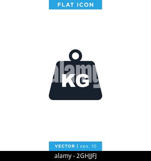 Dumbbell Icon Vector Stock Illustration Design Template. Vector eps 10. Stock Vector