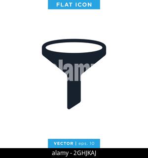 Filter, Funnel Icon Vector Stock Illustration Design Template. Vector eps 10. Stock Vector