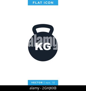 Dumbbell Icon Vector Stock Illustration Design Template. Vector eps 10. Stock Vector