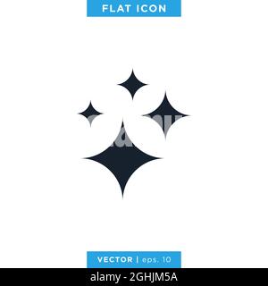 Sparkle Icon Vector Stock Illustration Design Template. Vector eps 10. Stock Vector