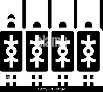 army ancient rome glyph icon vector illustration Stock Vector