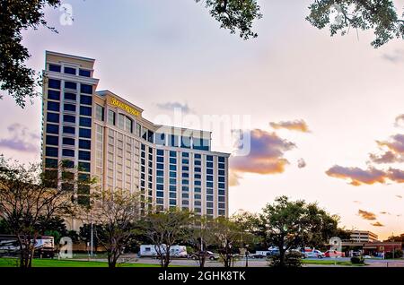 Beau Rivage Casino is pictured, Sept. 5, 2021, in Biloxi, Mississippi. Beau Rivage is owned and operated by MGM Resorts International. Stock Photo