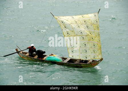 Fishing Boat In Harbor, Cotonou, Benin Beach Towel by Jean-Michel Clajot -  Pixels