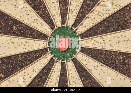 close up of a dartboard vintage style Stock Photo