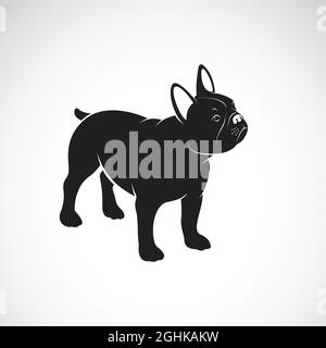 Vector of bulldog design on white background. Pet. Animals. Dog logo or icon. Easy editable layered vector illustration. Stock Vector