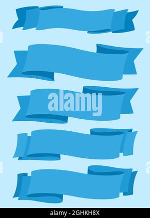 Ribbon set collection Stock Vector