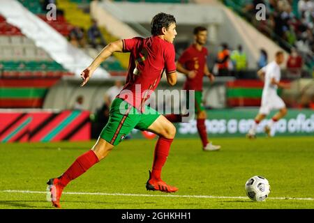 Lisbon, Portugal. 06th Sep, 2021. Eduardo Quaresma from Portugal seen in action during the UEFA U21 European Championship 2023 group D qualifying match between Portugal and Belarus at Estadio JoseGomes, in Lisbon.(Final score: Portugal 1:0 Belarus) (Photo by Bruno de Carvalho/SOPA Images/Sipa USA) Credit: Sipa USA/Alamy Live News Stock Photo