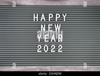 HAPPY NEW YEAR 2022  Stock Photo