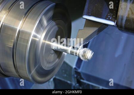 CNC machine turning Stock Photo