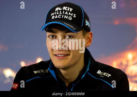 File photo dated 19-02-2020 of Williams' George Russell during day one of pre-season testing at the Circuit de Barcelona-Catalunya. Issue date: Tuesday September 7, 2021. Stock Photo