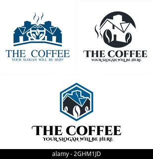 Restaurant coffee shop logo design Stock Vector