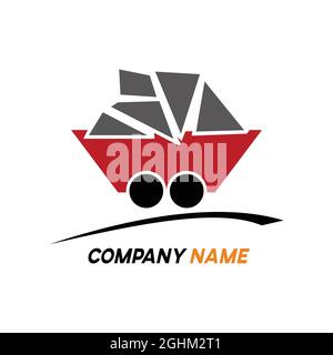 logo design for mining purposes Stock Vector