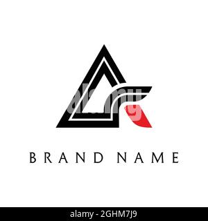 letter-shaped logo for company or brand name Stock Vector