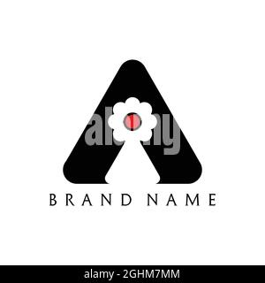 letter-shaped logo for company or brand name Stock Vector
