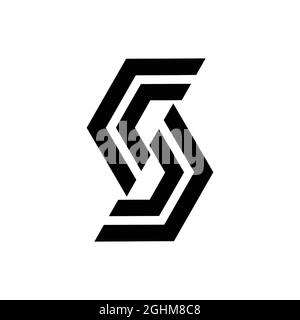 letter-shaped logo for company or brand name Stock Vector
