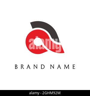letter-shaped logo for company or brand name Stock Vector