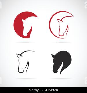Vector images of horse design on a white background. Easy editable layered vector illustration. Wild Animals. Farm Animal. Stock Vector