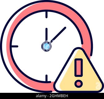 Time restriction RGB color icon Stock Vector Image & Art - Alamy