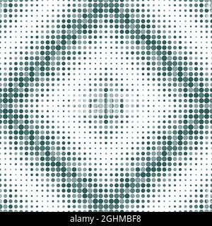 Halftone diagonal seamless pattern, vector illustration. Abstract geometric background with lots of small dots. Monochrome colors, Stock Vector