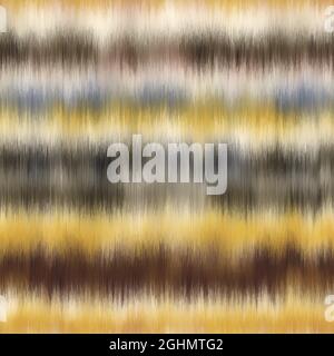 Seamless vector tie dye multicolor bleeding stripe pattern for surface print Stock Vector