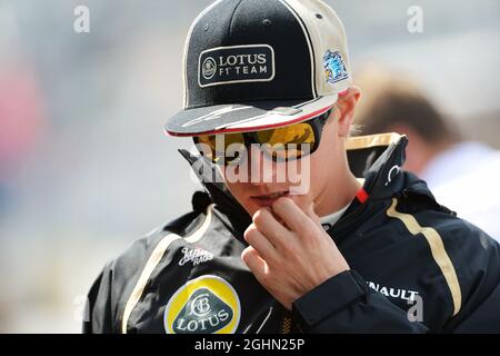 Kimi Raikkonen (FIN) Lotus F1 Team. Stock Photo