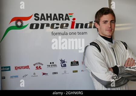 James Rossiter (GBR) Sahara Force India F1 Simulator Driver. 06.02.2013. Formula One Testing, Day Two, Jerez, Spain.  Stock Photo