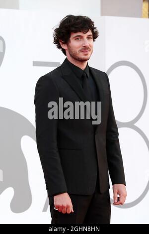 Venice, Italy. 06th Sep, 2021. Pierpaolo Spollon attends the red carpet of the movie 'La Caja' during the 78th Venice International Film Festival on September 06, 2021 in Venice, Italy. Credit: Annalisa Flori/Mediapunch/Alamy Live News Stock Photo