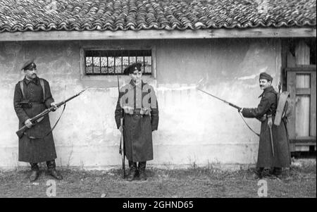 Bulgarian soldiers Great War WW1 Stock Photo