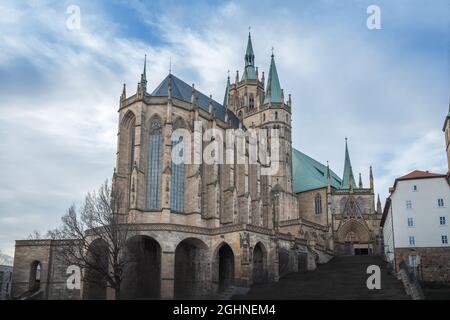 Erfurt Cathedral - Erfurt, Thuringia, Germany Stock Photo