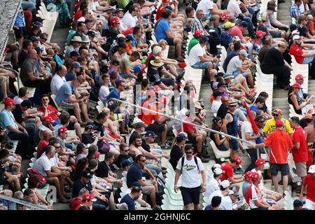 Fans in the grandstand.  30.07.2016. Formula 1 World Championship, Rd 12, German Grand Prix, Hockenheim, Germany, Qualifying Day.  Photo credit should read: XPB/Press Association Images. Stock Photo