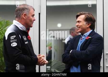 Jost Capito (GER) McLaren Chief Executive Officer (Right).  28.10.2016. Formula 1 World Championship, Rd 19, Mexican Grand Prix, Mexico City, Mexico, Practice Day.  Photo credit should read: XPB/Press Association Images.