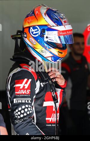 Romain Grosjean (FRA) Haas F1 Team.  18.04.2017. Formula 1 Testing. Sakhir, Bahrain. Tuesday.  Photo credit should read: XPB/Press Association Images. Stock Photo