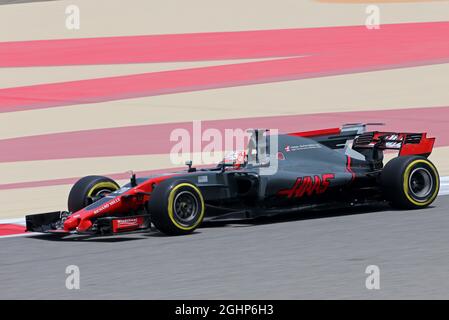 Kevin Magnussen (DEN) Haas VF-17.  19.04.2017. Formula 1 Testing. Sakhir, Bahrain. Wednesday.  Photo credit should read: XPB/Press Association Images. Stock Photo