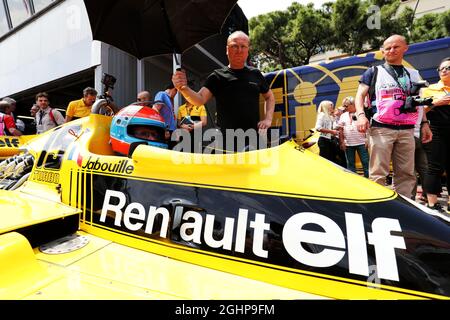 Jean-Pierre Jabouille (FRA) in the Renault RS01.   26.05.2017. Formula 1 World Championship, Rd 6, Monaco Grand Prix, Monte Carlo, Monaco, Friday.  Photo credit should read: XPB/Press Association Images. Stock Photo