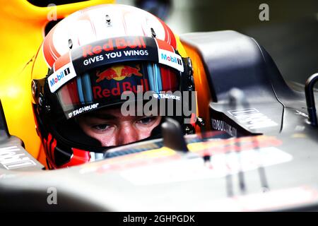 Pierre Gasly (FRA) Red Bull Racing RB13 Test Driver.  02.08.2017. Formula 1 Testing, Budapest, Hungary.  Photo credit should read: XPB/Press Association Images. Stock Photo