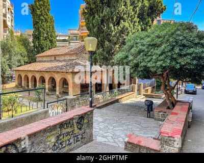 Urban view from the center of Veria city, Central Macedonia, Greece. Stock Photo