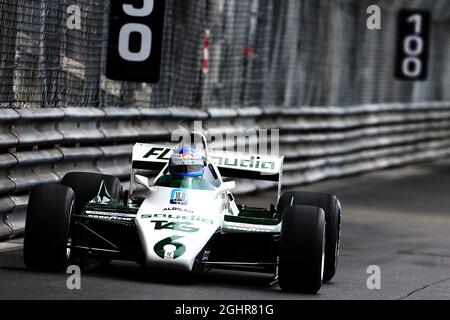 Keke Rosberg (FIN) Williams FW08.  24.05.2018. Formula 1 World Championship, Rd 6, Monaco Grand Prix, Monte Carlo, Monaco, Practice Day.  Photo credit should read: XPB/Press Association Images. Stock Photo