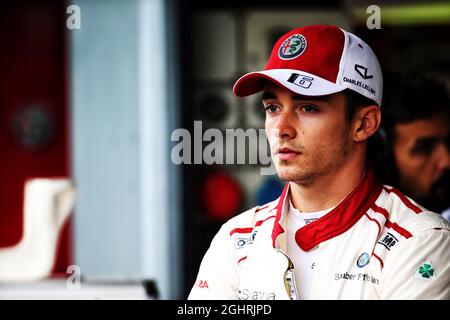 Charles Leclerc (MON) Sauber F1 Team.  31.08.2018. Formula 1 World Championship, Rd 14, Italian Grand Prix, Monza, Italy, Practice Day.  Photo credit should read: XPB/Press Association Images. Stock Photo