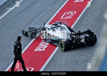 Valtteri Bottas (FIN) Mercedes AMG F1 W10.  Formula One Testing, Day 1, Monday 18th February 2019. Barcelona, Spain.  18.02.2019. Formula One Testing, Day One, Barcelona, Spain. Monday.  Photo credit should read: XPB/Press Association Images. Stock Photo