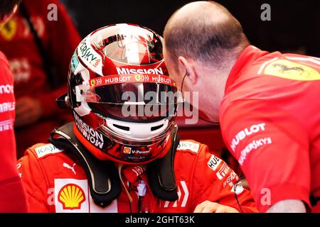 Charles Leclerc (MON) Ferrari.  27.04.2019. Formula 1 World Championship, Rd 4, Azerbaijan Grand Prix, Baku Street Circuit, Azerbaijan, Qualifying Day.  Photo credit should read: XPB/Press Association Images. Stock Photo