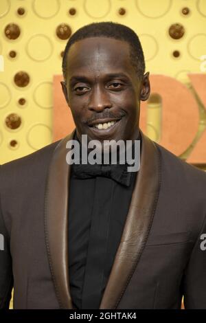 Los Angeles, USA. 22nd Sep, 2019. Michael K. Williams at the 71st Primetime Emmy Awards held at Microsoft Theater on September 22, 2019 in Los Angeles, CA. (Photo by Sthanlee B. Mirador/Sipa USA) Credit: Sipa USA/Alamy Live News Stock Photo