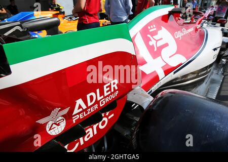 Alfa Romeo Racing C38 with Italian themed livery detail. 05.09